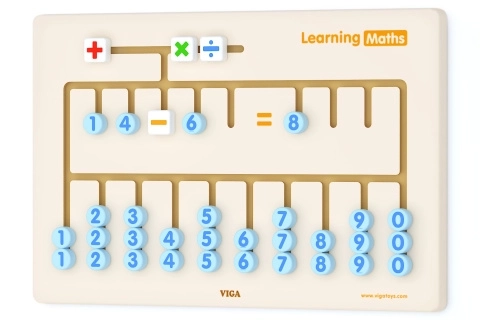 Wooden Wall Counting Game