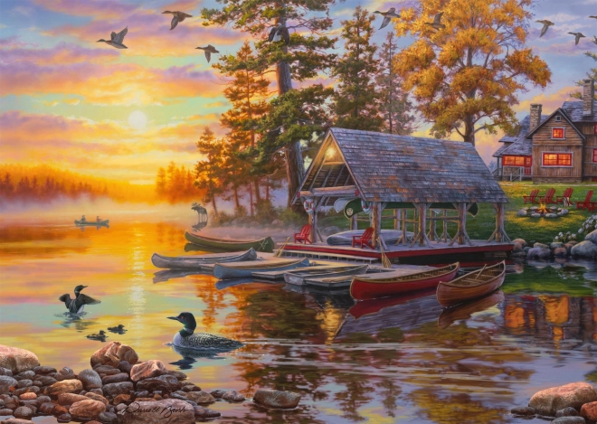 Schmidt Canoe Boathouse Puzzle 1000 Pieces