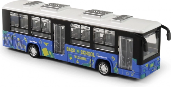 Autobus in metallo con porte apribili