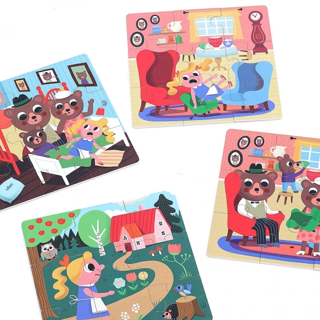 Wooden Puzzle Goldilocks Set of 4