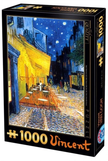 Puzzel Caféterras bij Nacht van Vincent van Gogh - 1000 stukjes
