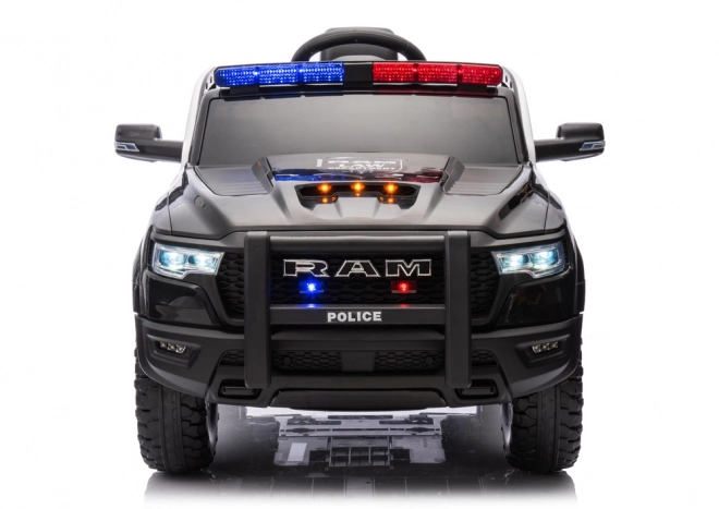 Battery-Powered Dodge Ram Police Car Black