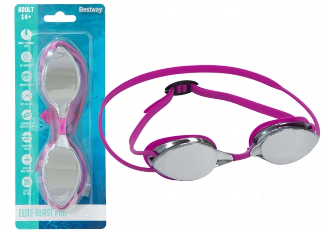 Mirror Swimming Goggles Pink