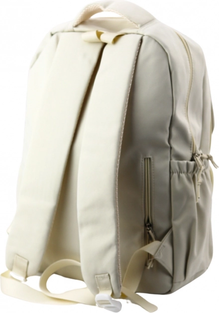 Urban school backpack with capybara beige