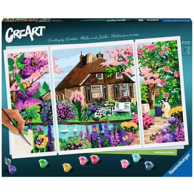 CreArt Waterside Cottage Painting Kit