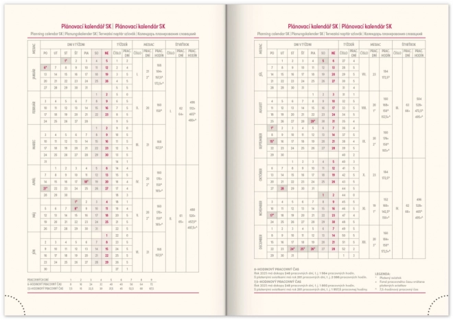 Weekly Planner Vellum 2025 Blue