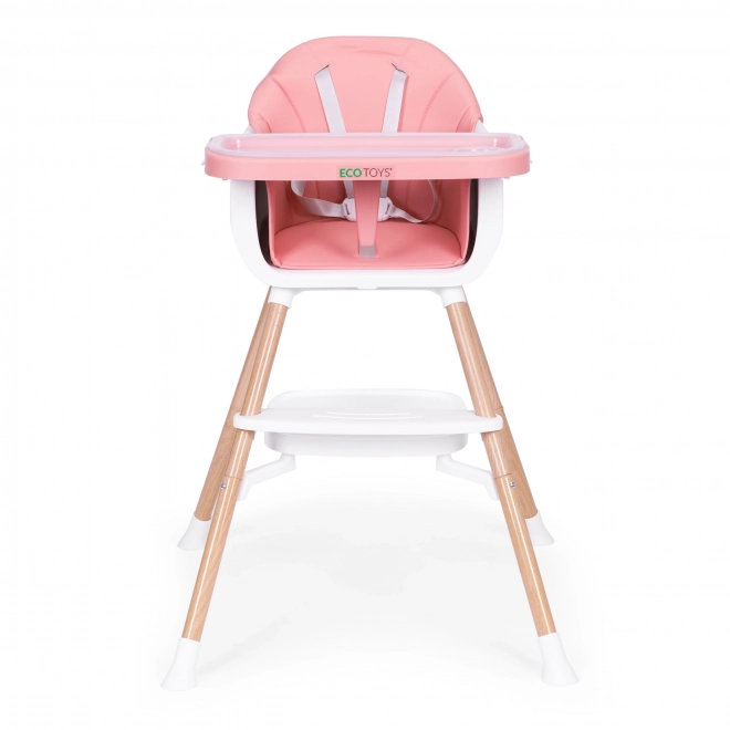 Child Feeding Chair 2-in-1 Pink by Ecotoys