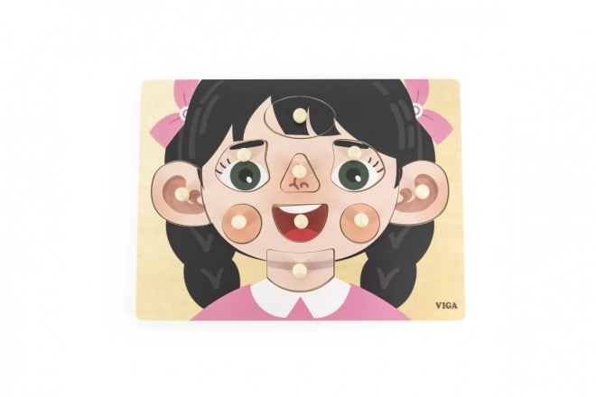 Wooden Puzzle Girl