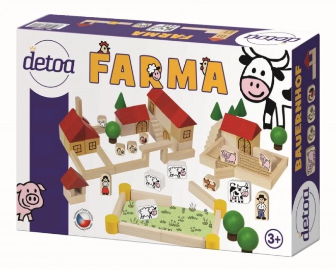 Farm Wooden Building Blocks Set