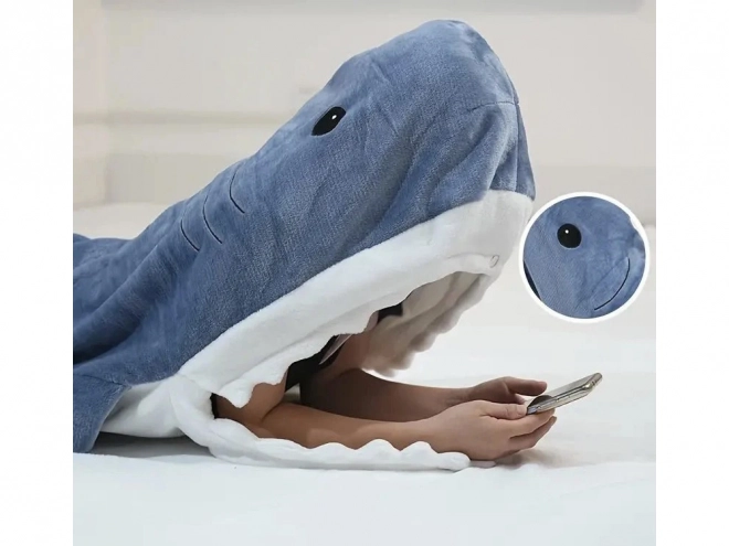 Shark Blanket Pajama Costume Fleece Hoodie