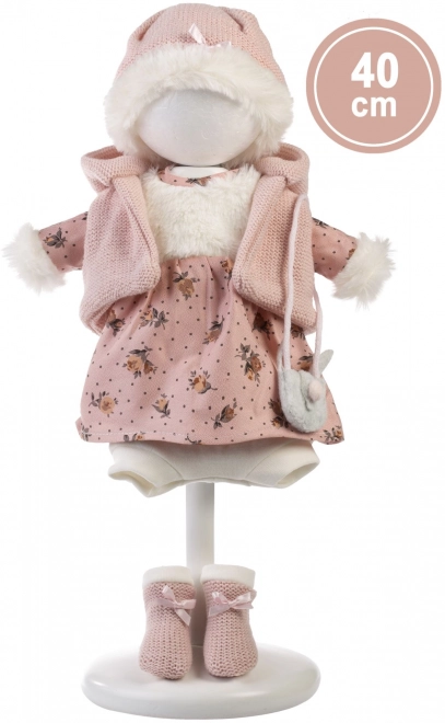 Realistic Doll with Soft Cloth Body 40 cm