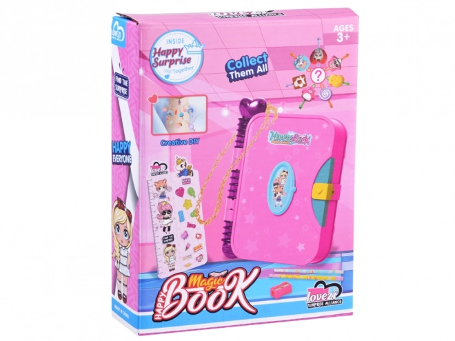 Magical Secret Diary with Lock and Stickers