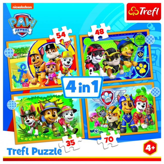 Summer Paw Patrol Puzzle Set by Trefl