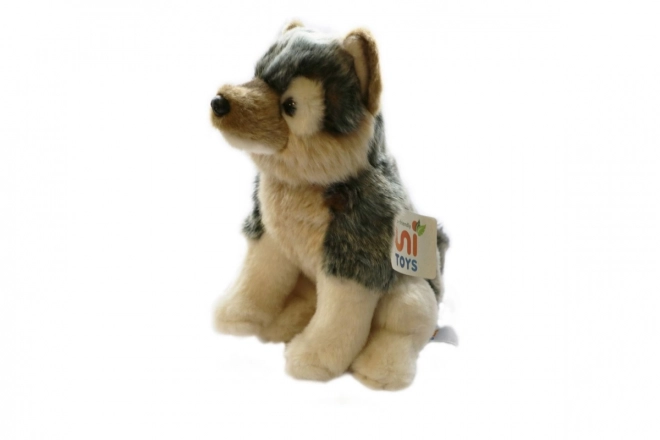 Plush Sitting Wolf