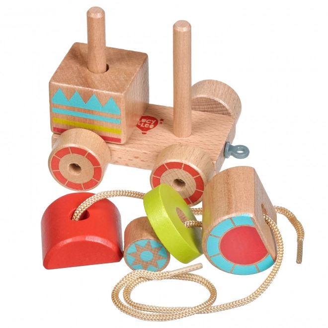 Lucy & Leo Wooden Pull-Along Train Puzzle