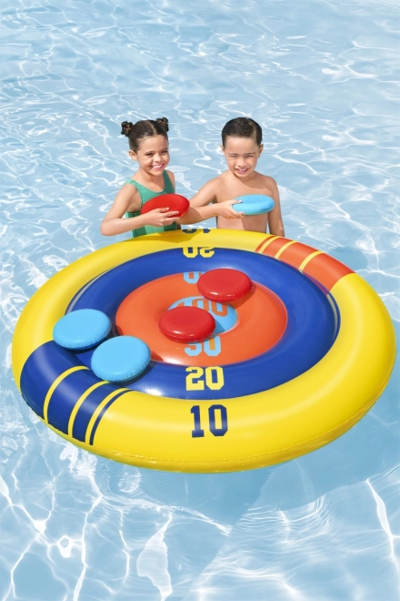 Inflatable Pool Target Game with Frisbee 140 cm