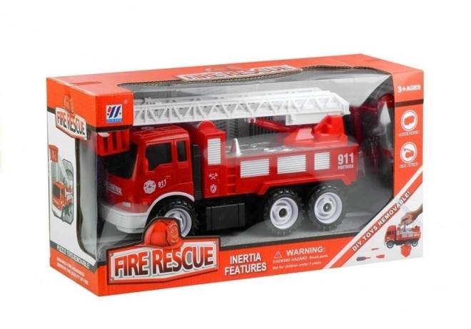 Fire Truck with Ladder and Tools