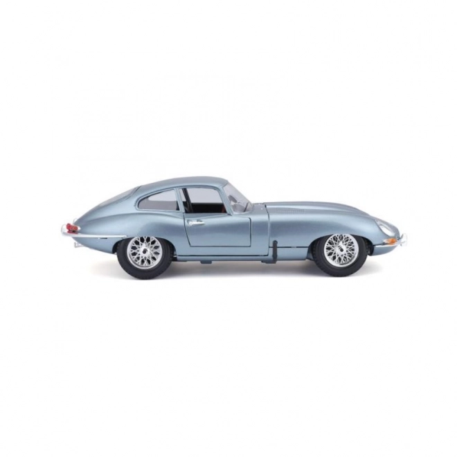 Bburago Jaguar E-Type Coupe Metallic Silver Blue