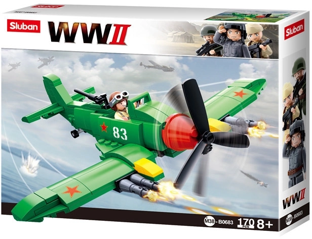 Sluban WWII Soviet Fighter Ilyushin II Building Set