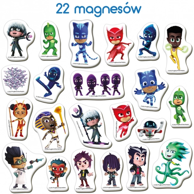 Colorful Magnet Set with PJ Masks Characters