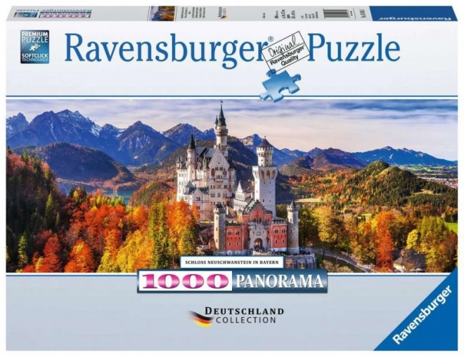 Panoramic Neuschwanstein Castle 1000 Piece Puzzle