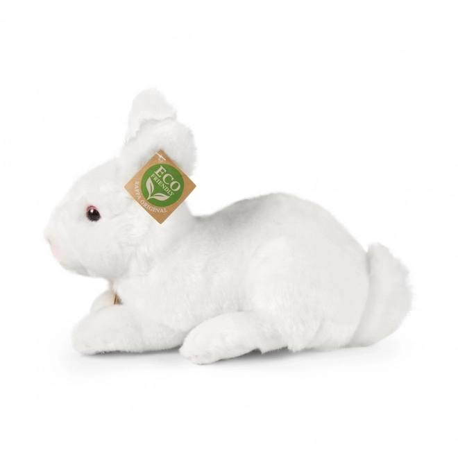 Soft Toy Rabbit White Lying 23 cm Eco-Friendly