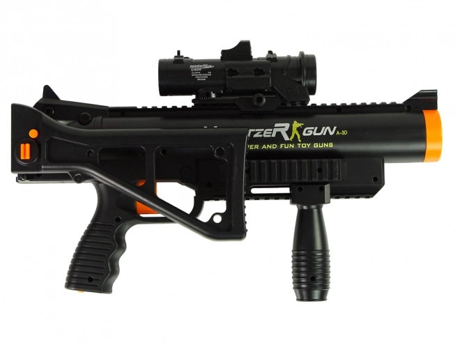 Black Grenade Launcher Toy with Sound and Flashlight