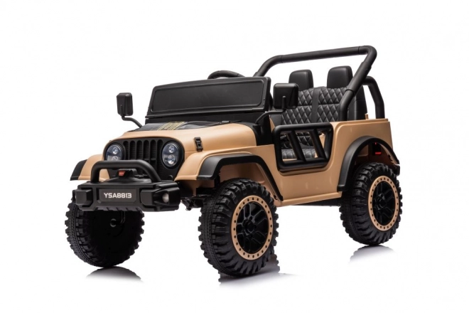 Battery-Powered Ride-On Car Khaki 24V