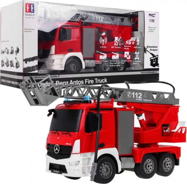 RC Fire Truck MERCEDES-BENZ ANTOS 1:20 2.4 GHz Double E