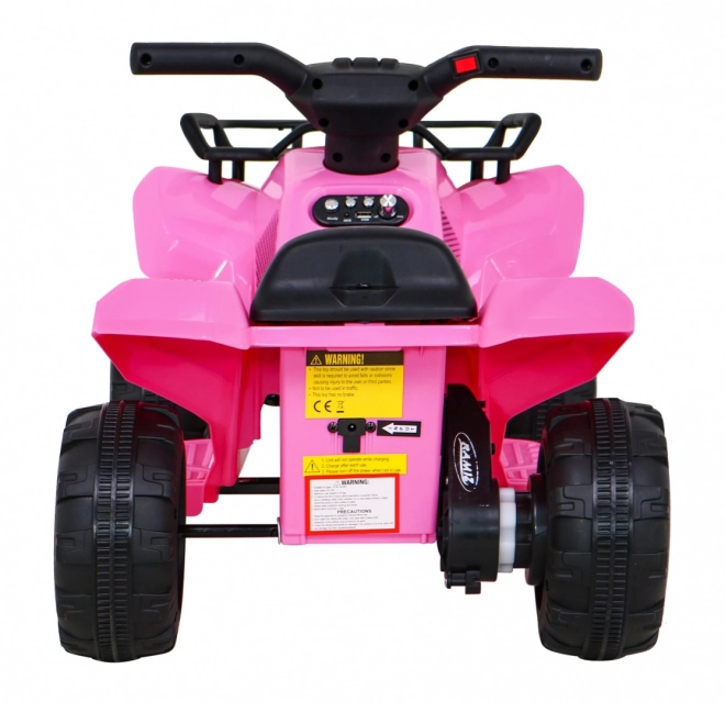 Kids' Pink Quad Ride-on with MP3 and LED Lights