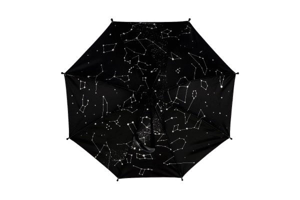 Silver Starry Sky Auto-Open Umbrella