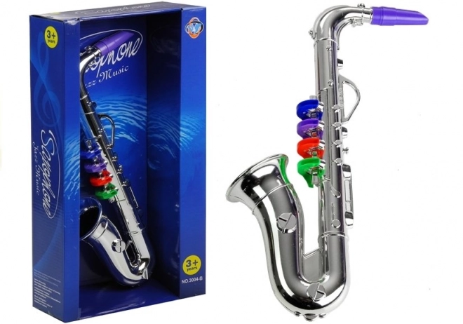 Children's Silver Saxophone Toy