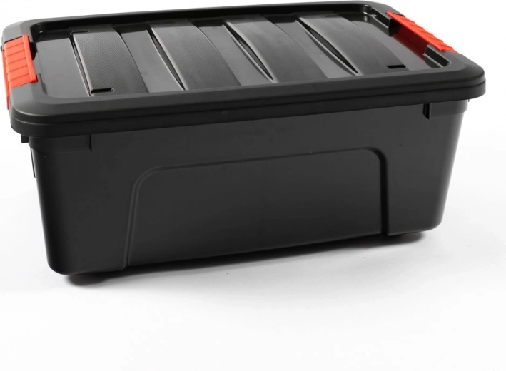 Secure closure and easy stacking