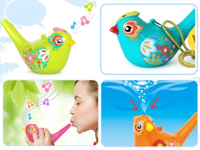 Colorful Whistling Water Bird – pink