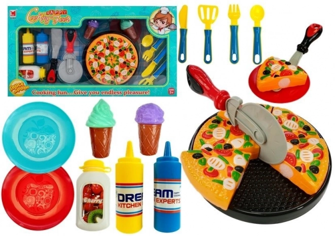 Fast Food Pizza & Ice Cream Play Set