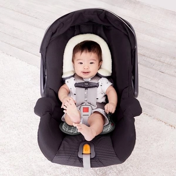 Baby Car Seat Insert Feather Gray