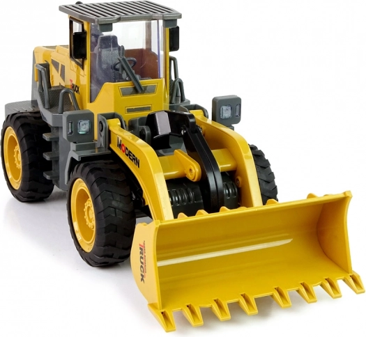 Large Remote-Controlled Construction Loader with LED Lights