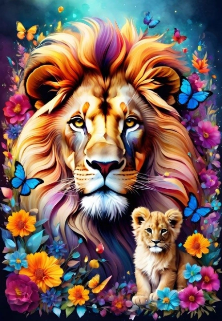 Alipson Puzzle Maternal Love: Lions 1000 Pieces