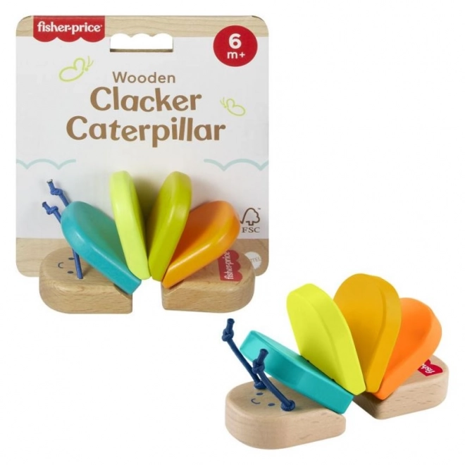 Fisher-Price fa csörgő hernyó