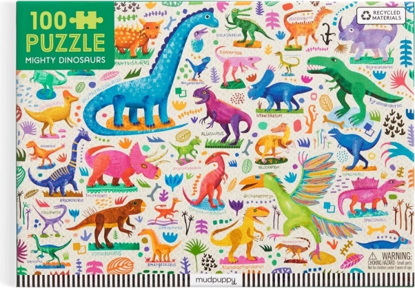Mudpuppy Puzzle Machtige Dinosaurussen 100 Stukjes