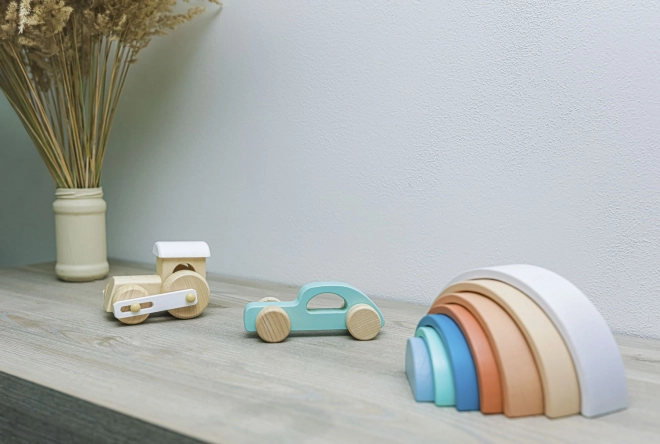 Wooden Sports Car Toy - Mint