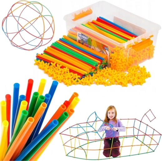 Woopie colorful construction straws 800 pcs