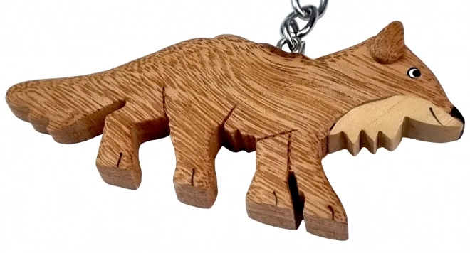 Large Wooden Keychain Fox