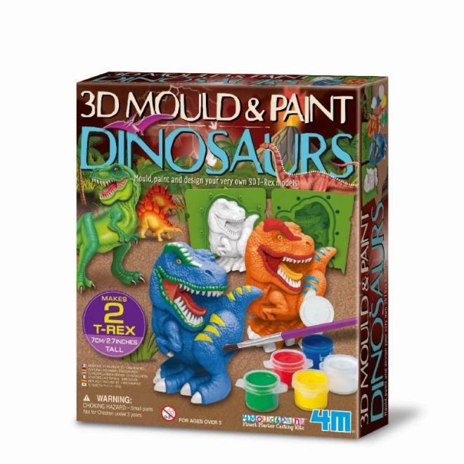 3D Dinosaur Crafting and Painting Set