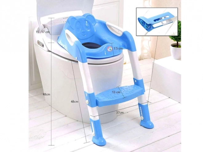 Toilet Training Step Stool with Seat Overlay