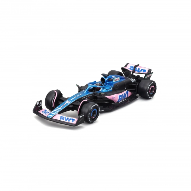 Bburago Race Formula F1 Model Car BWT Alpine A523 Esteban Ocon