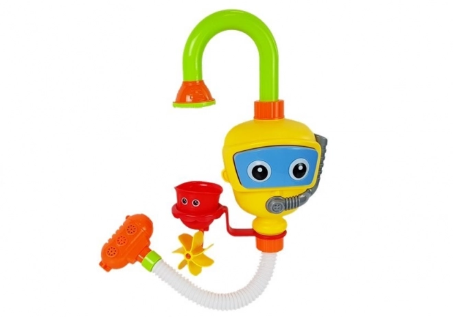 Colorful Bath Diver Robot with Waterfall Cups