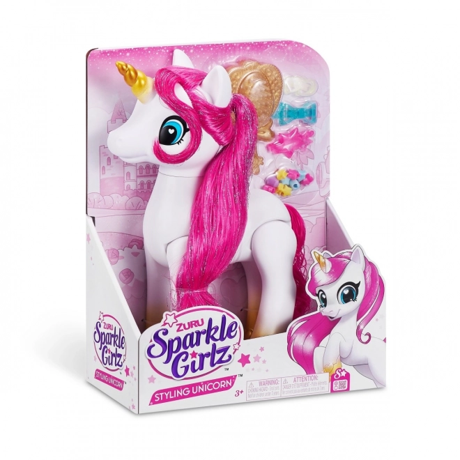 Sparkle Girlz Shimmering Unicorn Styling Figure