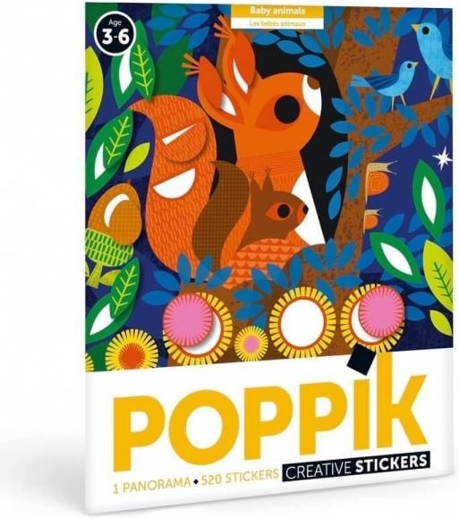 Poppik Sticker Panorama Forest Animals