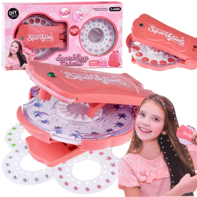 Hair Styling Machine with Colorful Crystals